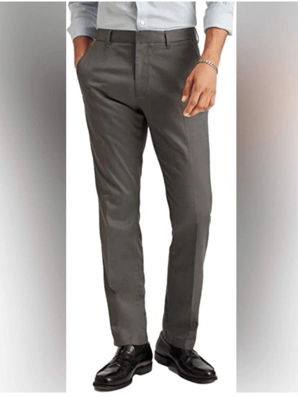 Bonobos Mens Friday Slate Slim Stretch Weekend Warrior Pants Gray Size 36 x 30